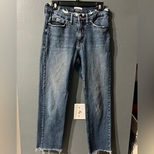 Good American frayed waist jeans